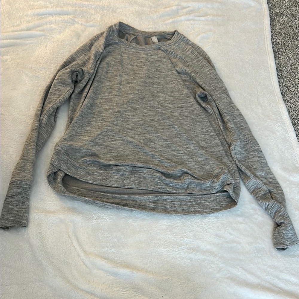 Athleta Heather Gray Knit Top